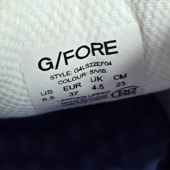 NEW G/Fore Gfore G4 Fore Gallivanter Womens Size 6.5 Golf Shoes White Blue - Picture 10 of 12